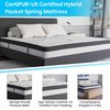 Flash Furniture King Size Beige Fabric Platform Bed with Mattress SL-BM10-4-GG